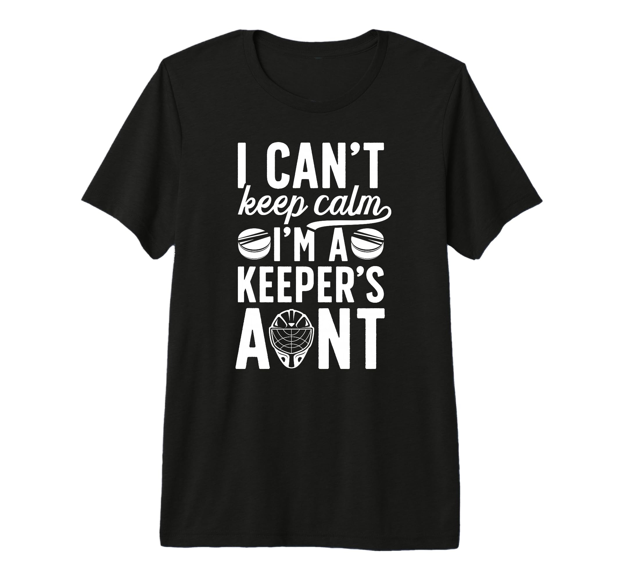Im Hockey Keeper Aunt Ice Hockey T-Shirt - Minimalist Print Men Women - T-Shirt, Sweatshirt, Hoodie