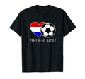 Nederland Soccer Dutch Flag Love T-Shirt - Aesthetic Graphic Unisex - T-Shirt, Sweatshirt, Hoodie