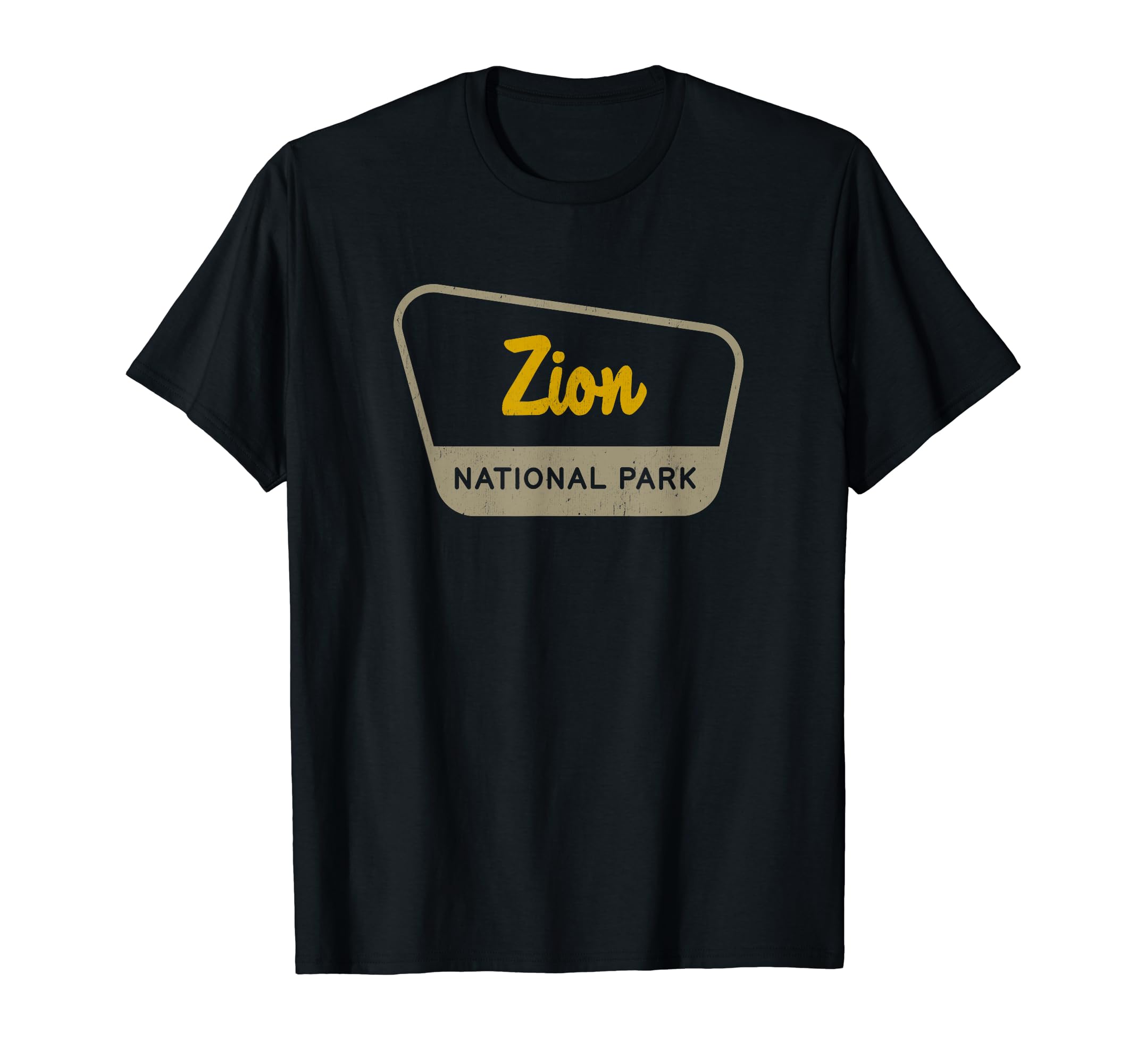 Zion National Park Two Tone Sign T-Shirt - Streetwear Style Men Women - T-Shirt, Sweatshirt, Hoodie