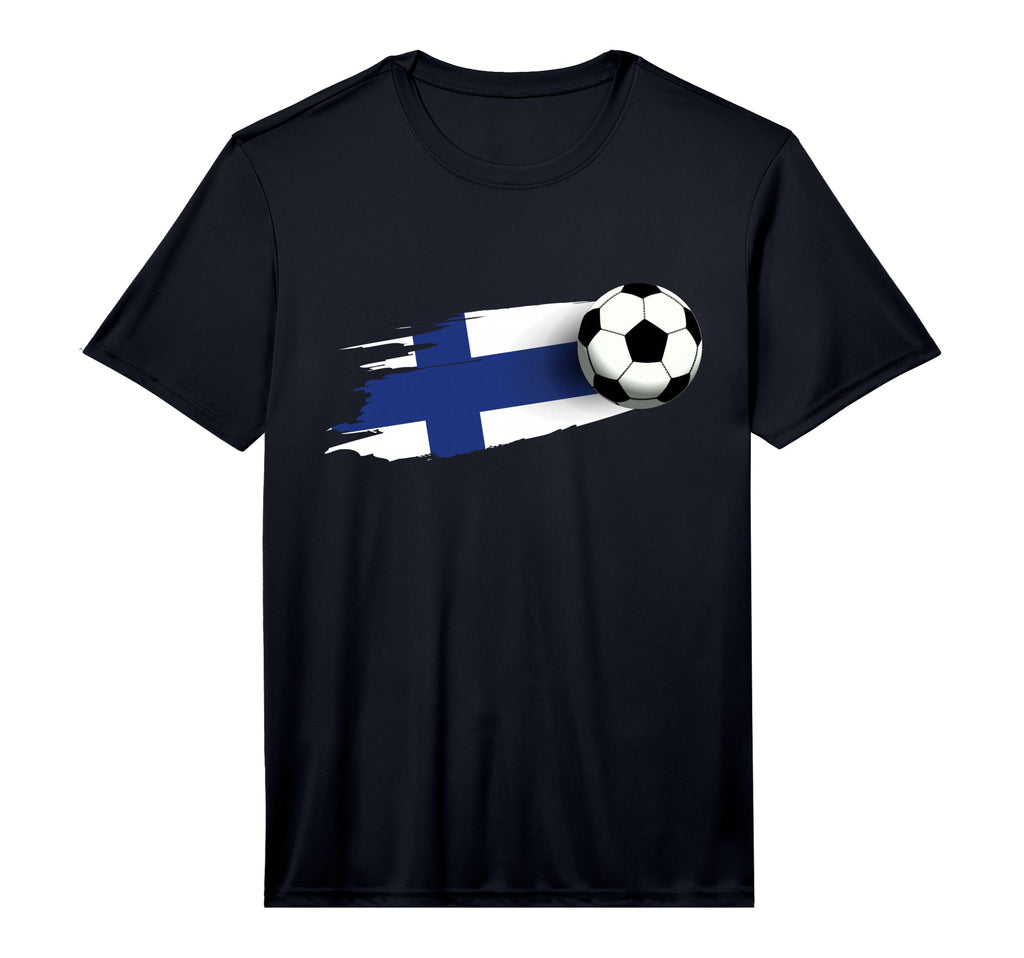 Mens Finland Flag Finnish Soccer T-Shirt - Fun Novelty Design for Adults - T-Shirt, Sweatshirt, Hoodie