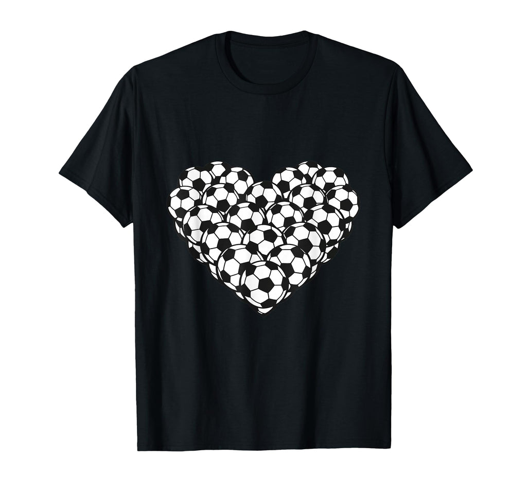 Heart Shaped Soccer Ball T-Shirt - Aesthetic Graphic Unisex - T-Shirt, Sweatshirt, Hoodie