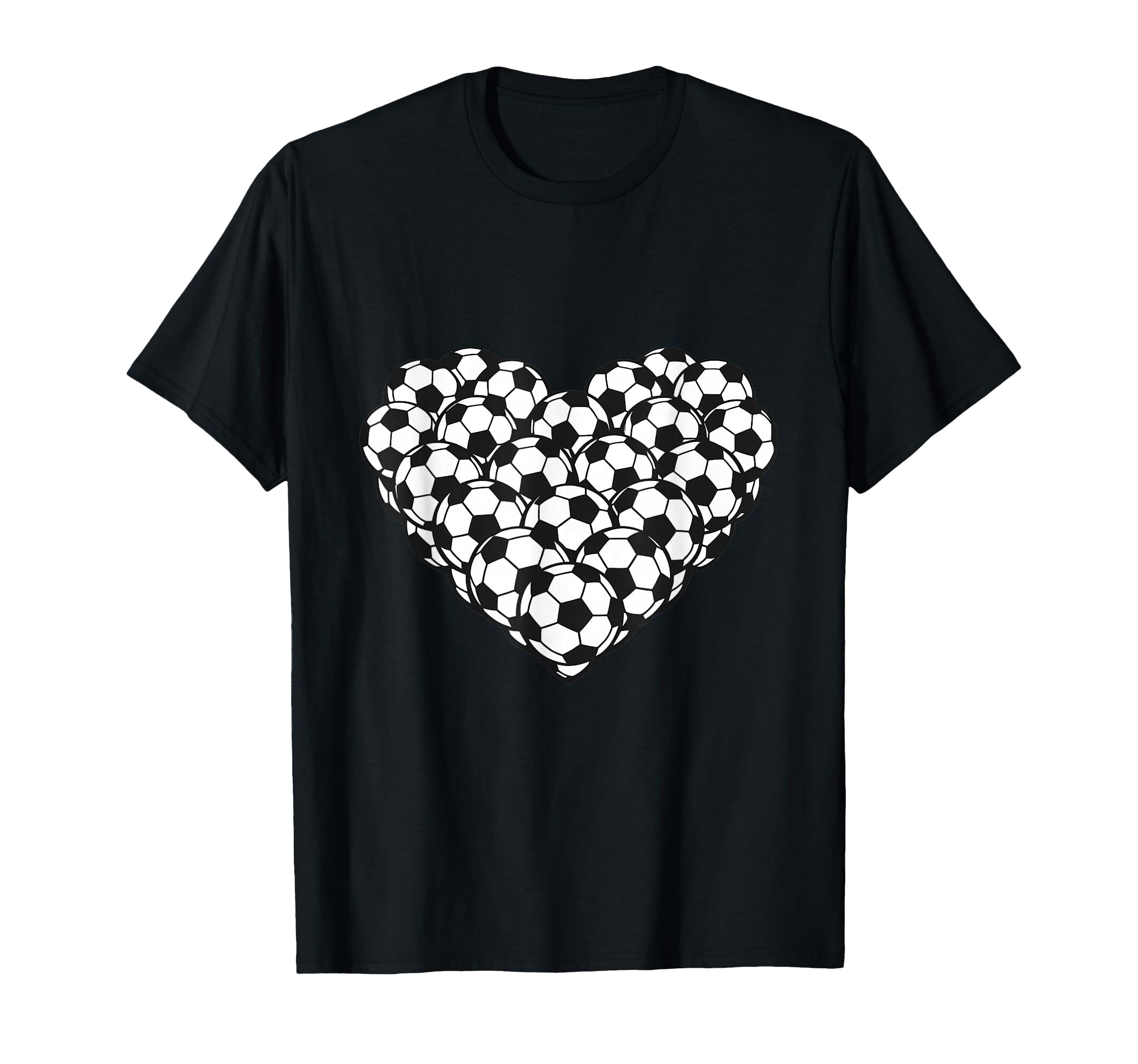 Heart Shaped Soccer Ball T-Shirt - Aesthetic Graphic Unisex - T-Shirt, Sweatshirt, Hoodie