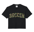 Camo Soccer Camourflage Varsity Sweatshirt - Aesthetic Graphic Men Women - T-Shirt, Sweatshirt, Hoodie
