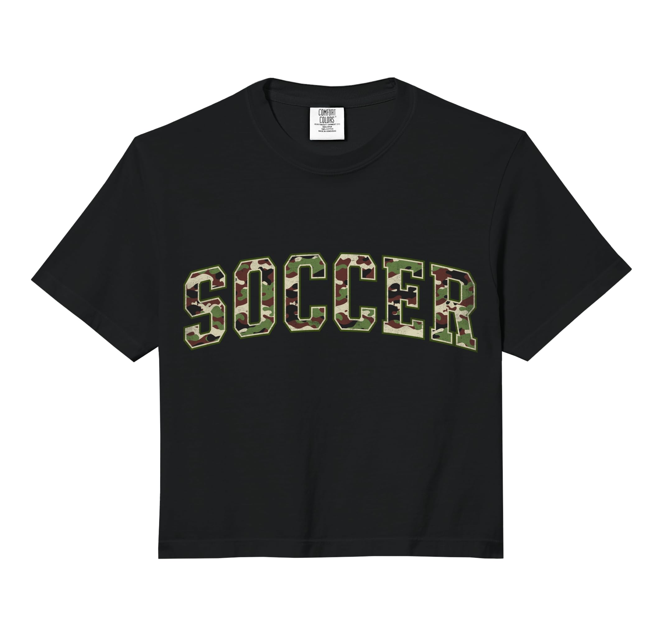 Camo Soccer Camourflage Varsity Sweatshirt - Aesthetic Graphic Men Women - T-Shirt, Sweatshirt, Hoodie