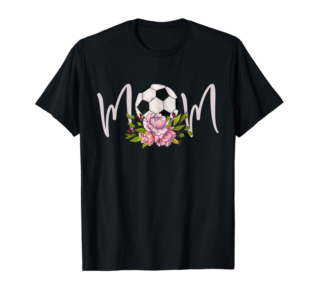 Soccer Mom Floral Funny Mommy Mothers Day T-Shirt - Trendy Graphic Unisex - T-Shirt, Sweatshirt, Hoodie