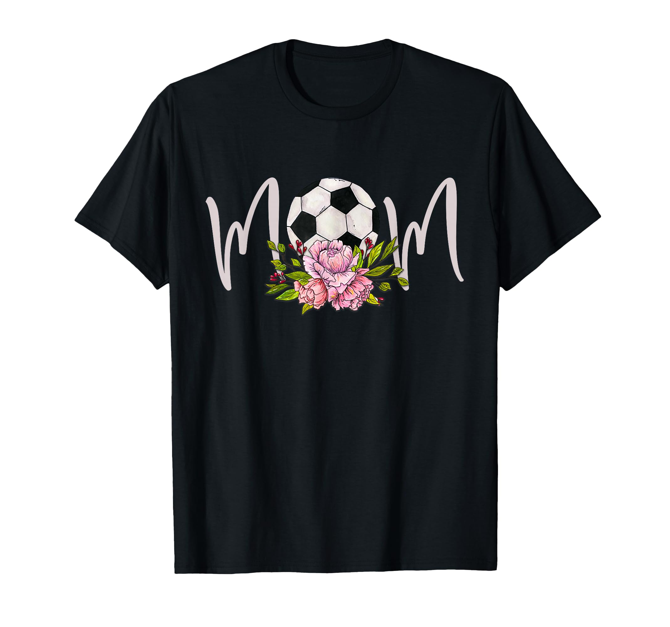 Soccer Mom Floral Funny Mommy Mothers Day T-Shirt - Trendy Graphic Unisex - T-Shirt, Sweatshirt, Hoodie