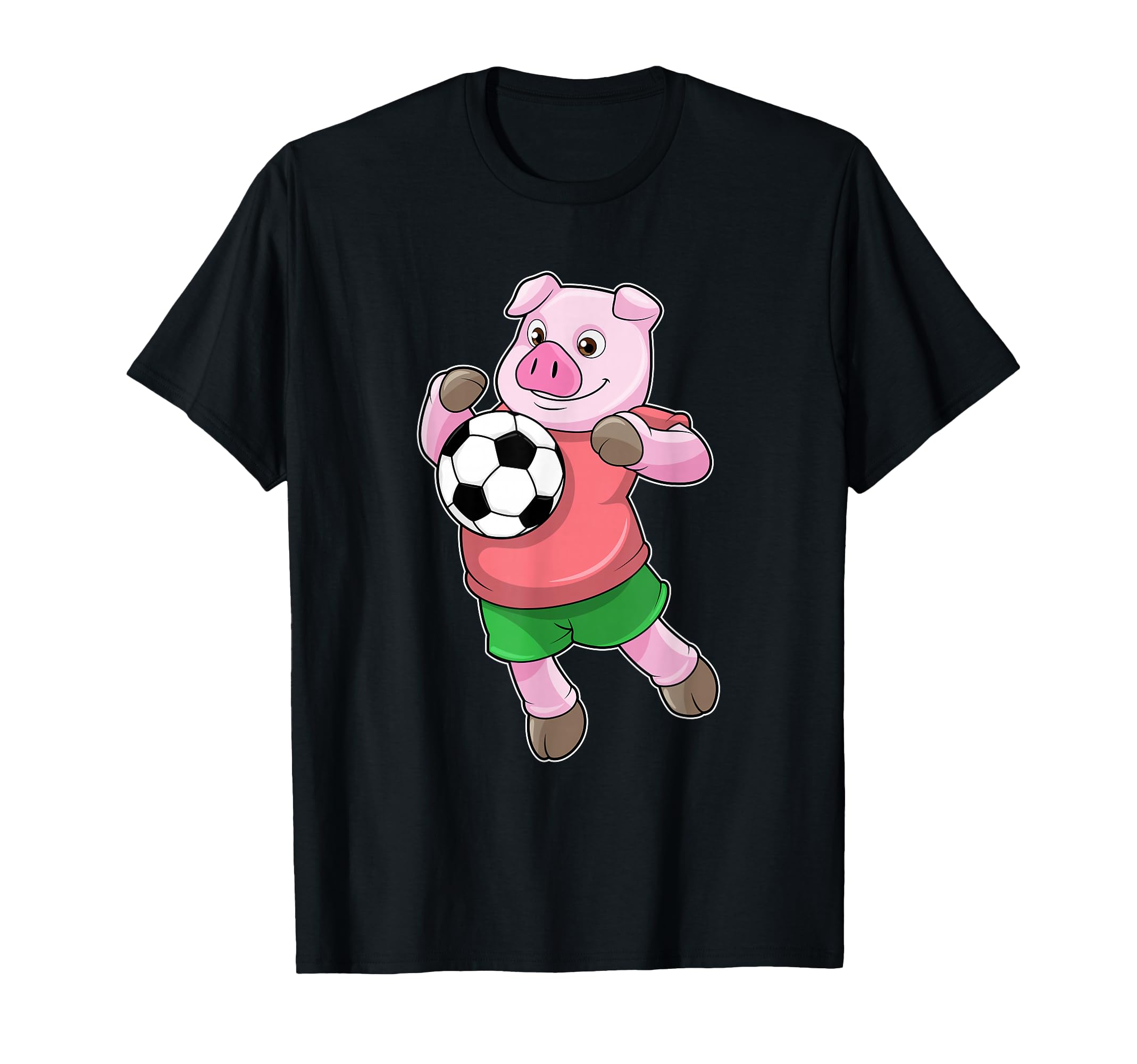Pig Soccer Player Soccer Sports T-Shirt - Unique Graphic Unisex - T-Shirt, Sweatshirt, Hoodie