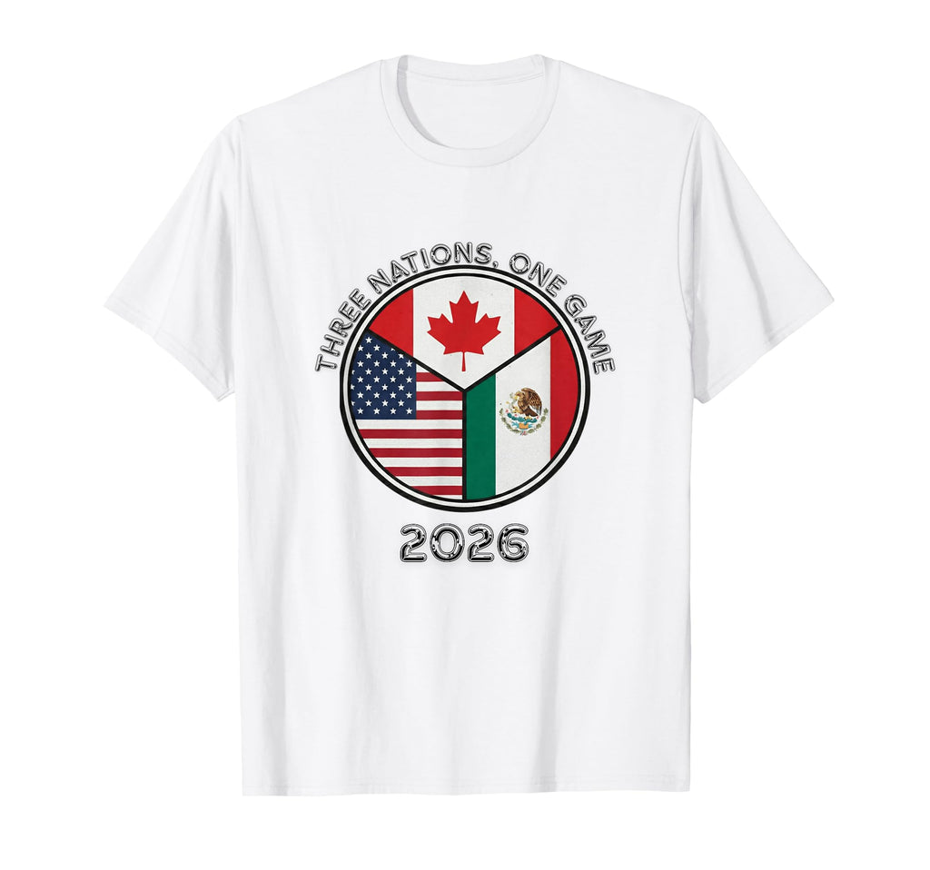 Three Nations One Game 2026 Soccer T-Shirt - Minimalist Print Men Women - T-Shirt, Sweatshirt, Hoodie