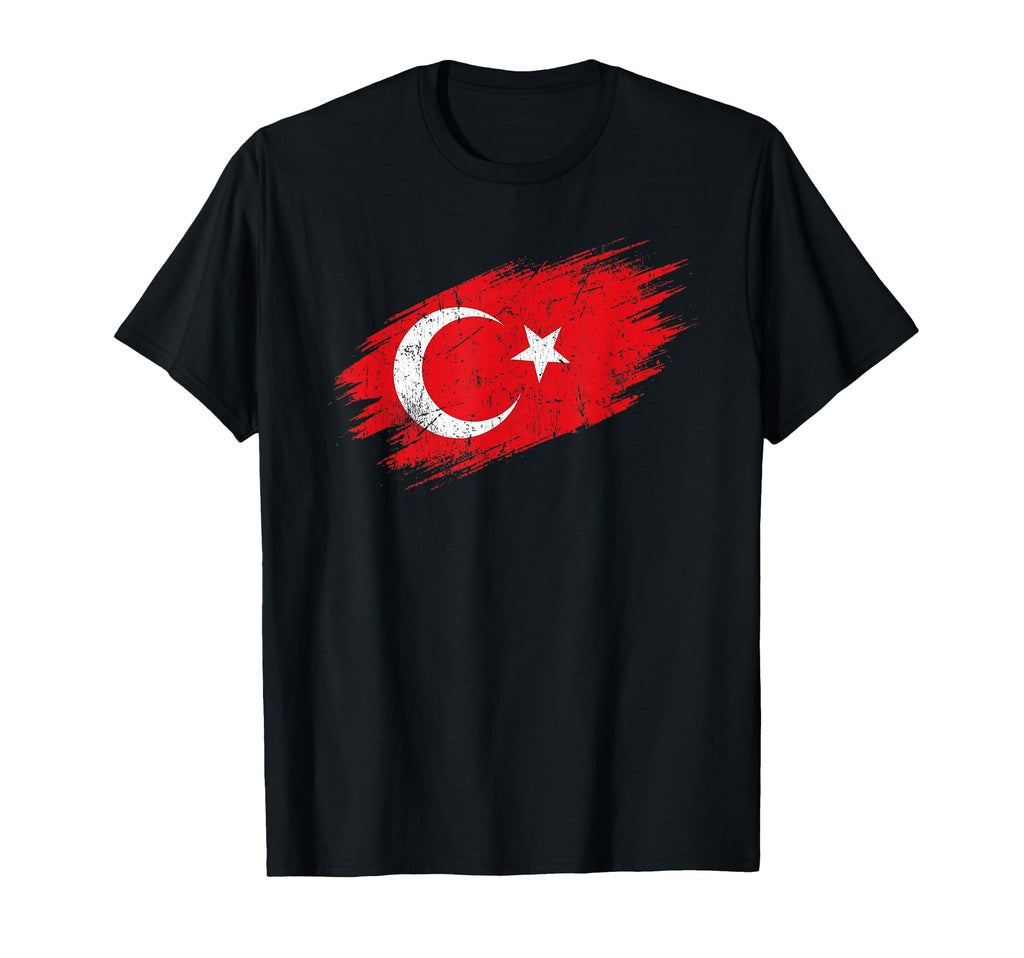 Turkey Soccer Fan Tattered Turkish Flag T-Shirt - Aesthetic Graphic Unisex - T-Shirt, Sweatshirt, Hoodie
