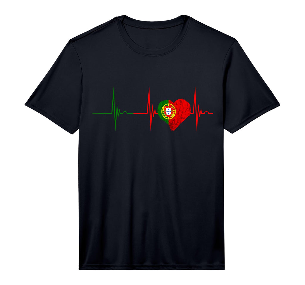 Heartbeat Ekg Pulse Portugal Portugal T-Shirt - Trendy Graphic for Adults - T-Shirt, Sweatshirt, Hoodie