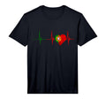 Heartbeat Ekg Pulse Portugal Portugal T-Shirt - Trendy Graphic for Adults - T-Shirt, Sweatshirt, Hoodie