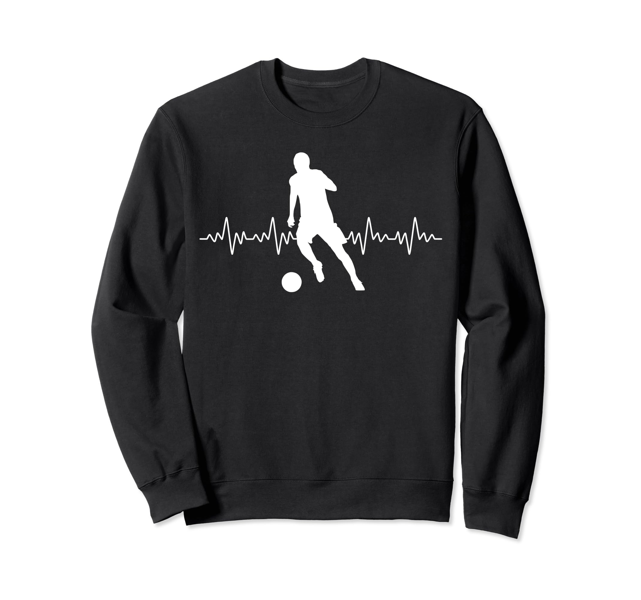 Football Heartbeat Soccer Lovers Sweatshirt - Custom Art Print Men Women - T-Shirt, Sweatshirt, Hoodie