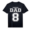 Number 8 Custom Proud Soccer Futbol T-Shirt - Streetwear Style Men Women - T-Shirt, Sweatshirt, Hoodie