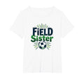 Field Sister Soccer Sibling Pride T-Shirt - Custom Art Print Men Women - T-Shirt, Sweatshirt, Hoodie