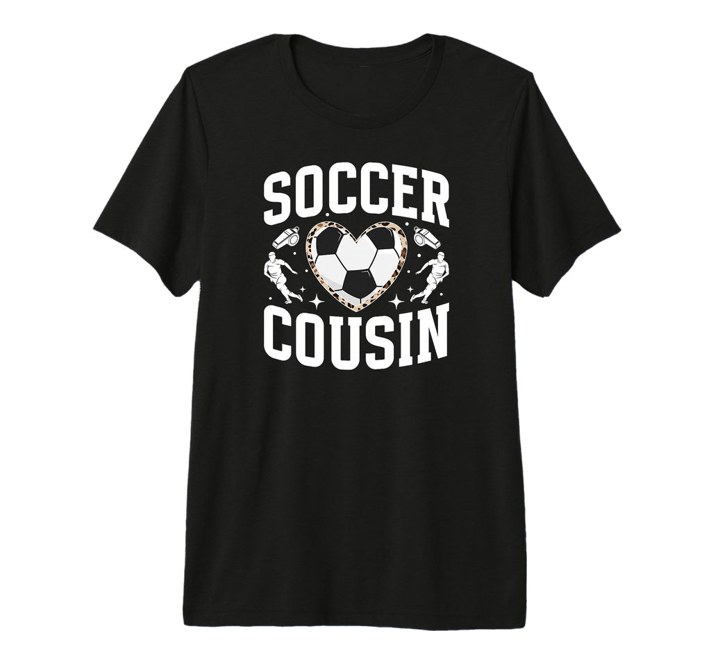 Soccer Cousin Heart Cousin Soccer T-Shirt - Aesthetic Graphic Unisex - T-Shirt, Sweatshirt, Hoodie