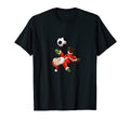 Funny Soccer Santa Doing Soccer Bicycle T-Shirt - Graphic Print Men Women - T-Shirt, Sweatshirt, Hoodie