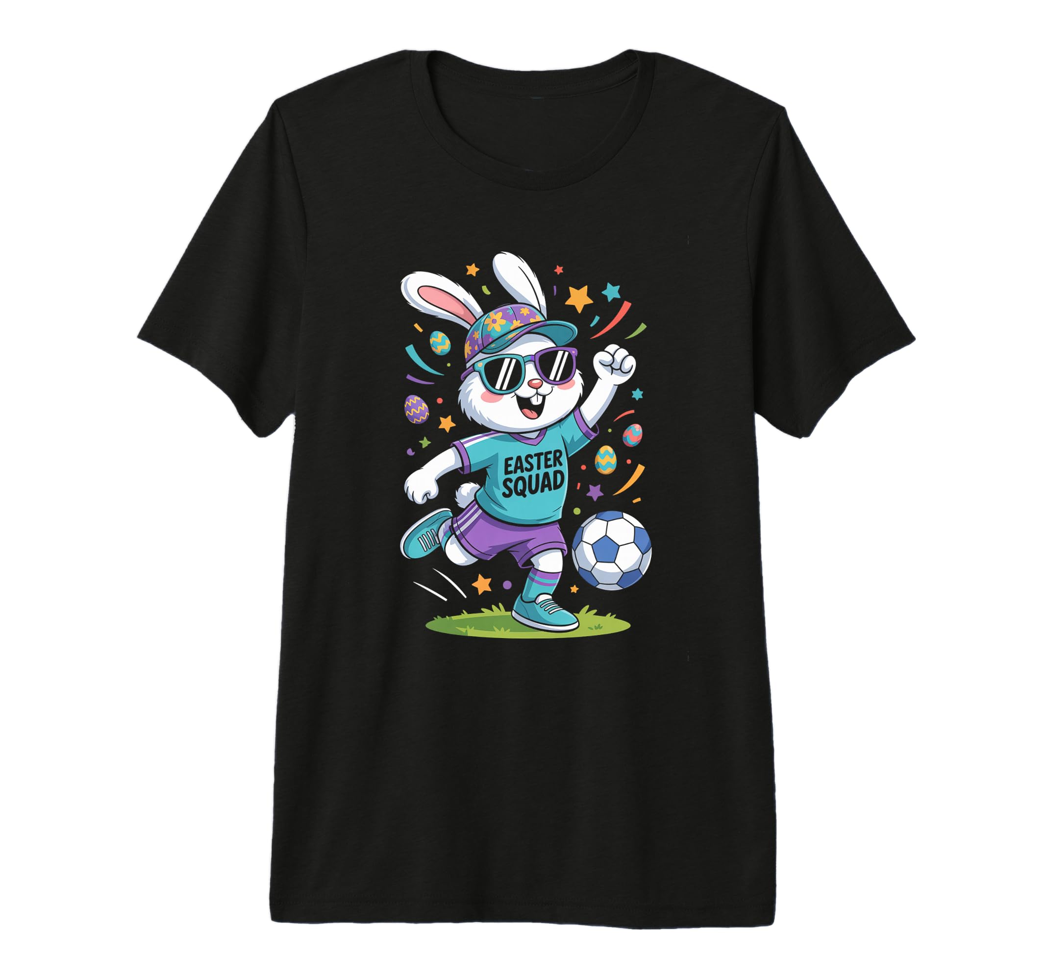Sports Gift Easter Squad Bunny T-Shirt - Aesthetic Graphic for Adults - T-Shirt, Sweatshirt, Hoodie