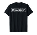Eat Sleep Soccer Repet Goalie Player Fan T-Shirt - Novelty Apparel Unisex - T-Shirt, Sweatshirt, Hoodie