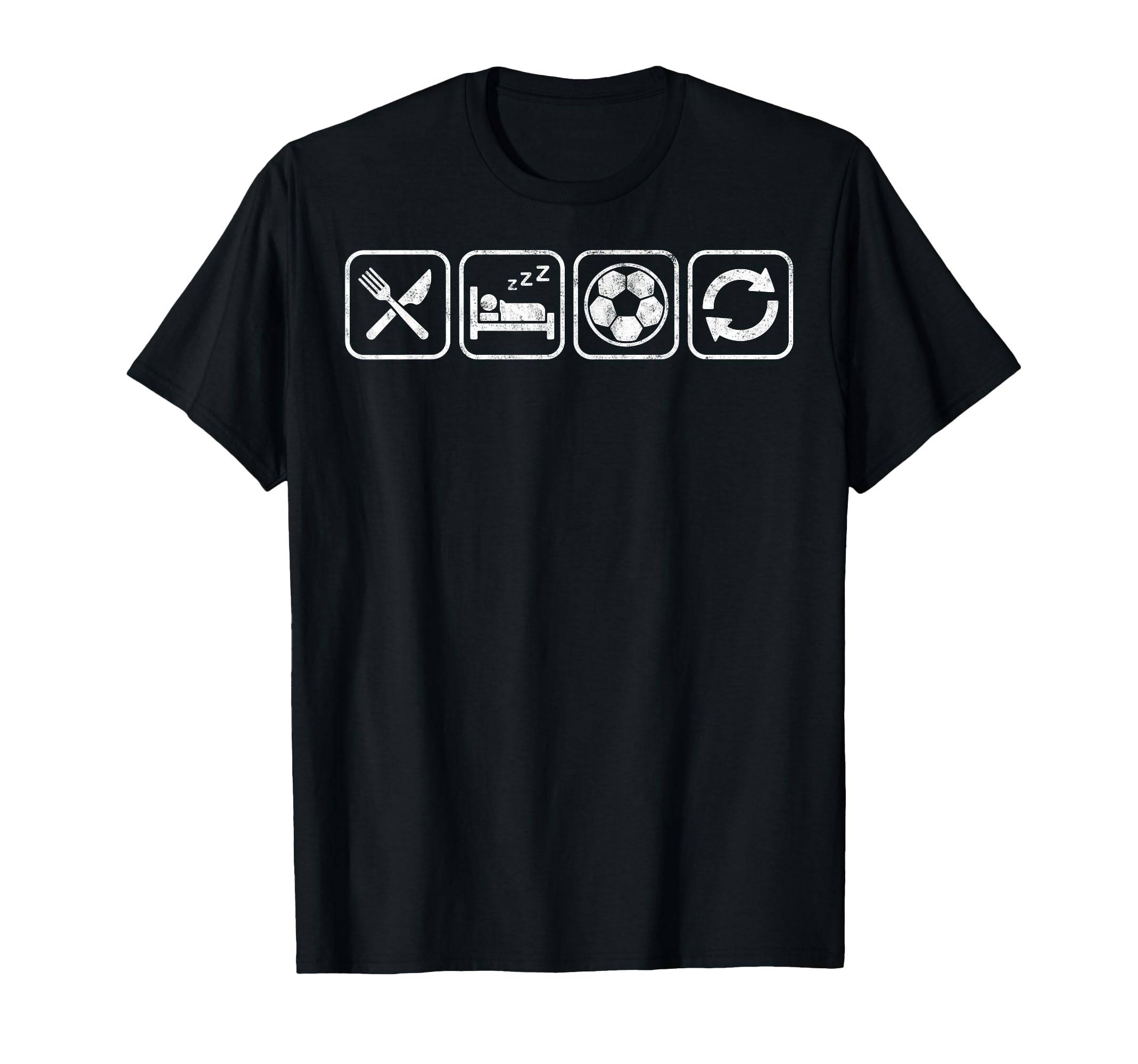Eat Sleep Soccer Repet Goalie Player Fan T-Shirt - Novelty Apparel Unisex - T-Shirt, Sweatshirt, Hoodie
