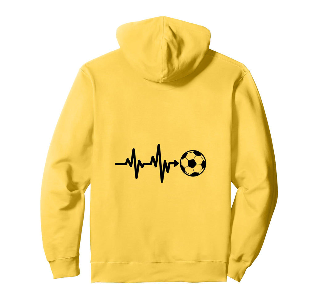 Soccer Heartbeat Football Pulse Hoodie - Casual Everyday Wear Unisex - T-Shirt, Sweatshirt, Hoodie