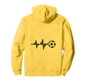 Soccer Heartbeat Football Pulse Hoodie - Casual Everyday Wear Unisex - T-Shirt, Sweatshirt, Hoodie