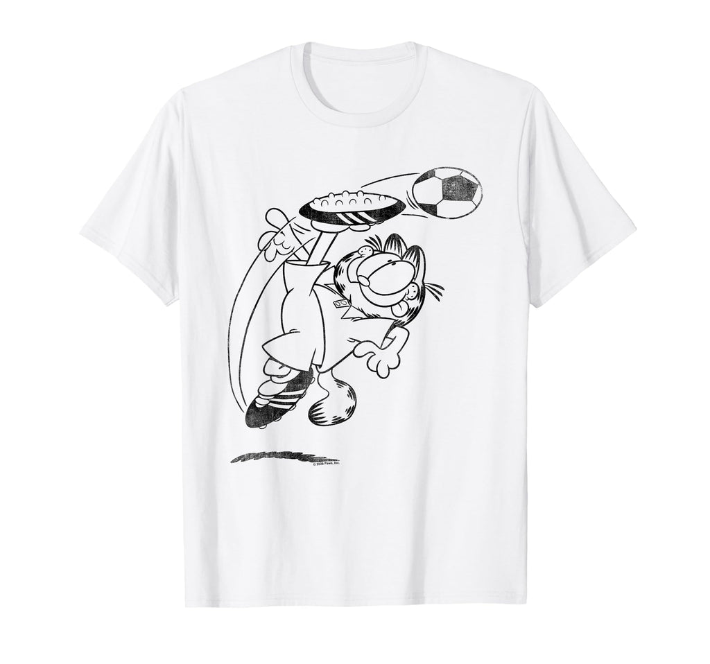 Garfield Soccer Kick T-Shirt - Fun Novelty Design for Adults - T-Shirt, Sweatshirt, Hoodie
