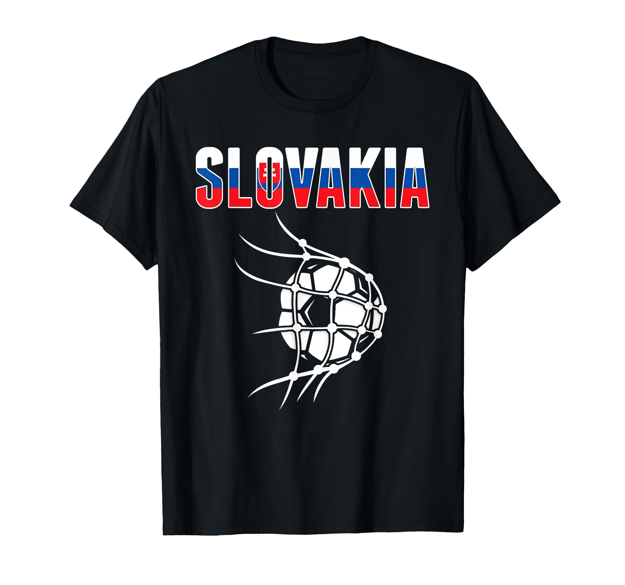 Slovakia Soccer Ball Net Support T-Shirt - Streetwear Style for Adults - T-Shirt, Sweatshirt, Hoodie