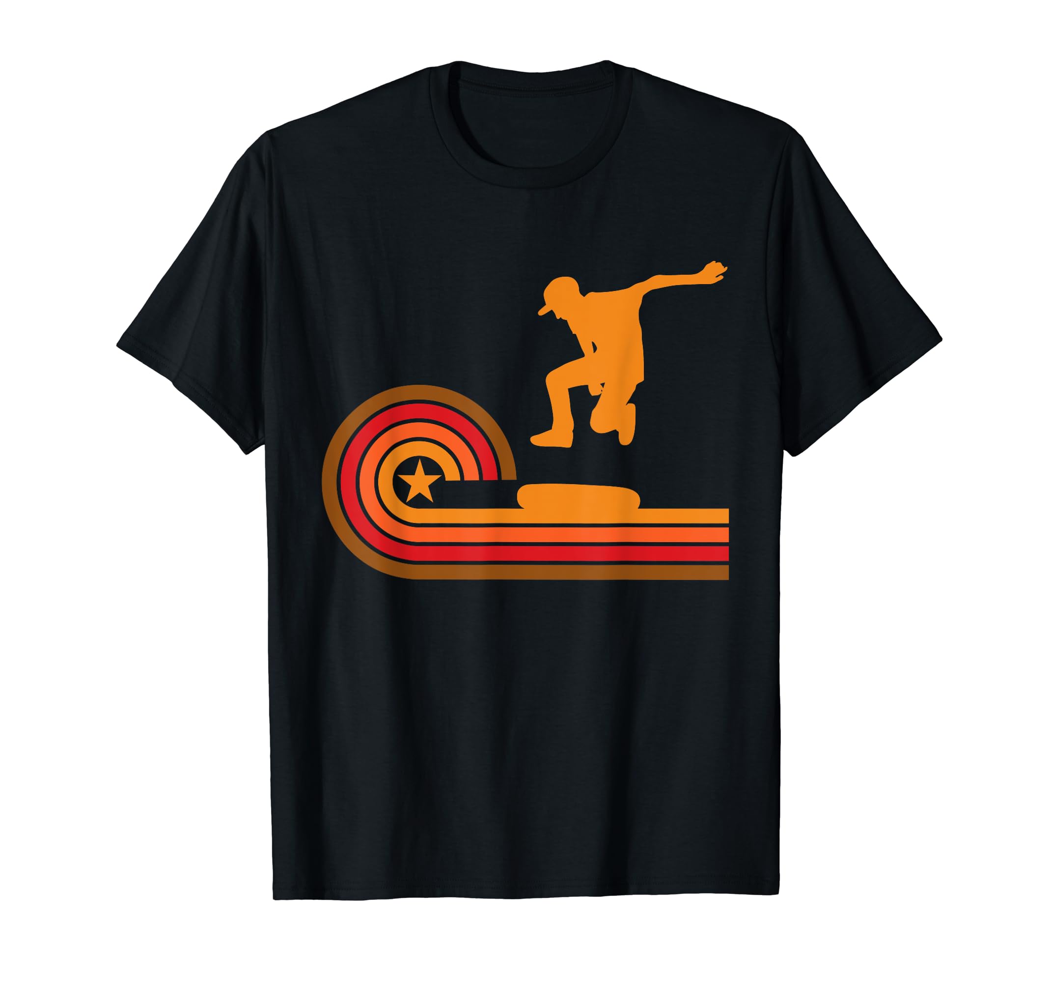1970S Skateboarder Silhouette Skateboarding T-Shirt - Trendy Graphic Unisex - T-Shirt, Sweatshirt, Hoodie