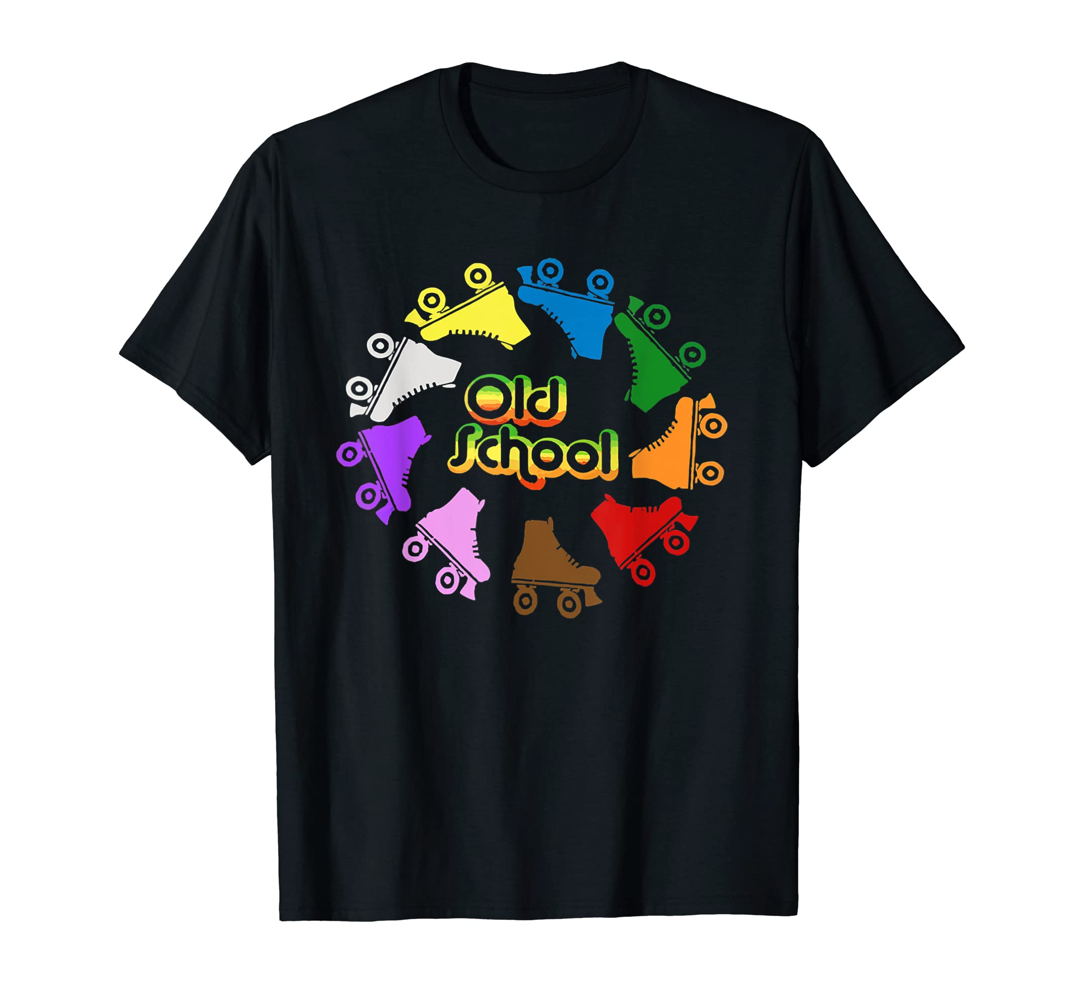 Old School Roller Skating Skater T-Shirt - Novelty Apparel for Adults - T-Shirt, Sweatshirt, Hoodie