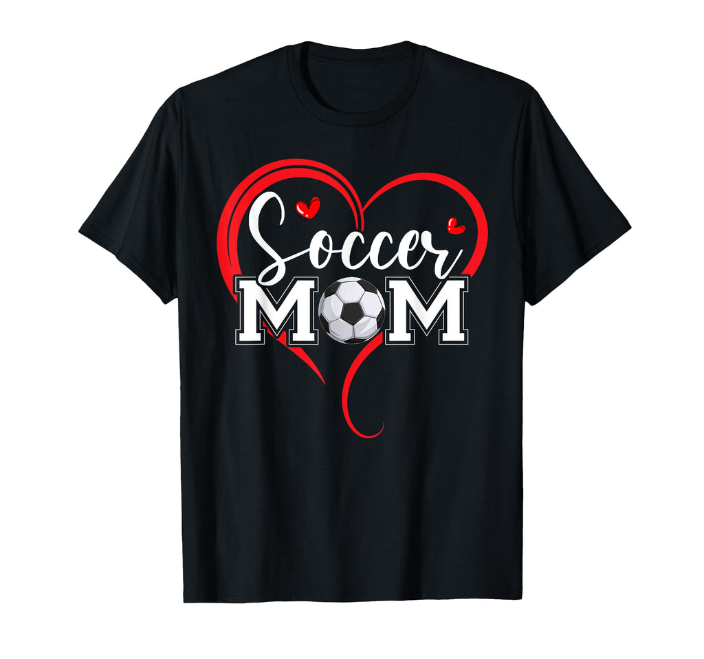 Funny Soccer Mom Heart Soccer Mama T-Shirt - Custom Art Print Men Women - T-Shirt, Sweatshirt, Hoodie