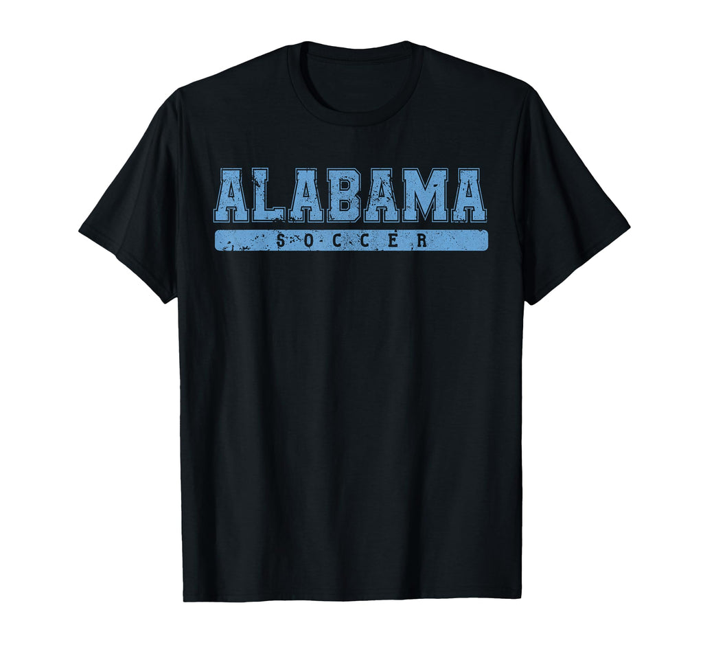 Alabama Soccer Sky Blue Text T-Shirt - Aesthetic Graphic Unisex - T-Shirt, Sweatshirt, Hoodie