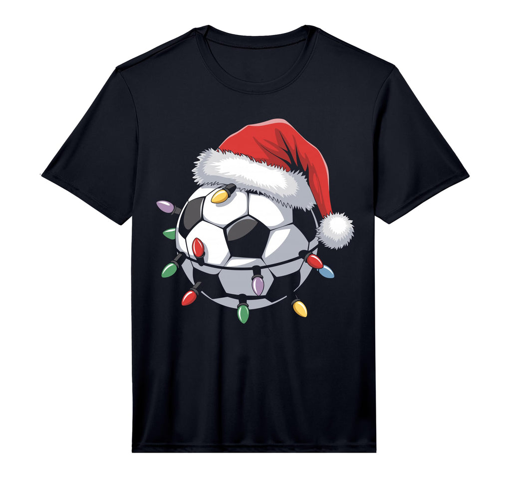 Santa Soccer Ball Sports Funny T-Shirt - Fun Novelty Design for Adults - T-Shirt, Sweatshirt, Hoodie
