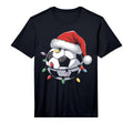 Santa Soccer Ball Sports Funny T-Shirt - Fun Novelty Design for Adults - T-Shirt, Sweatshirt, Hoodie