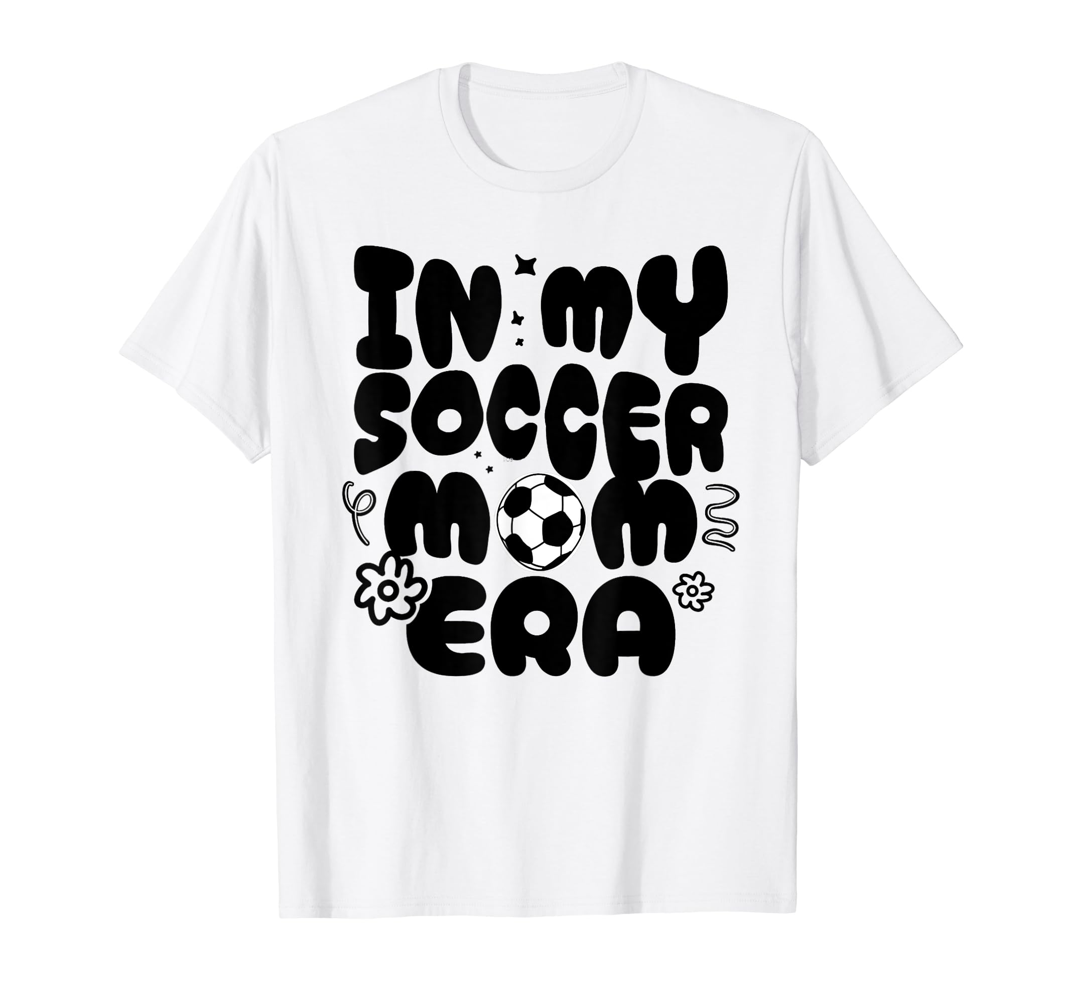 My Soccer Mom Era Groovy Soccer Mom T-Shirt - Novelty Apparel for Adults - T-Shirt, Sweatshirt, Hoodie