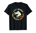 Eat Sleep Skate Repeat Figure Ice Skate T-Shirt - Unique Graphic Men Women - T-Shirt, Sweatshirt, Hoodie