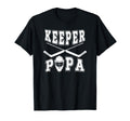 Ice Hockey Keeper Papa Ice Hockey Goalie T-Shirt - Minimalist Print Unisex - T-Shirt, Sweatshirt, Hoodie