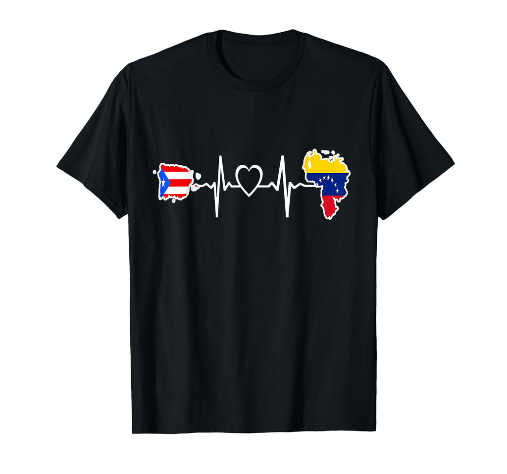 Puerto Rico Venezuela Flag Puerto T-Shirt - Fun Novelty Design Men Women - T-Shirt, Sweatshirt, Hoodie