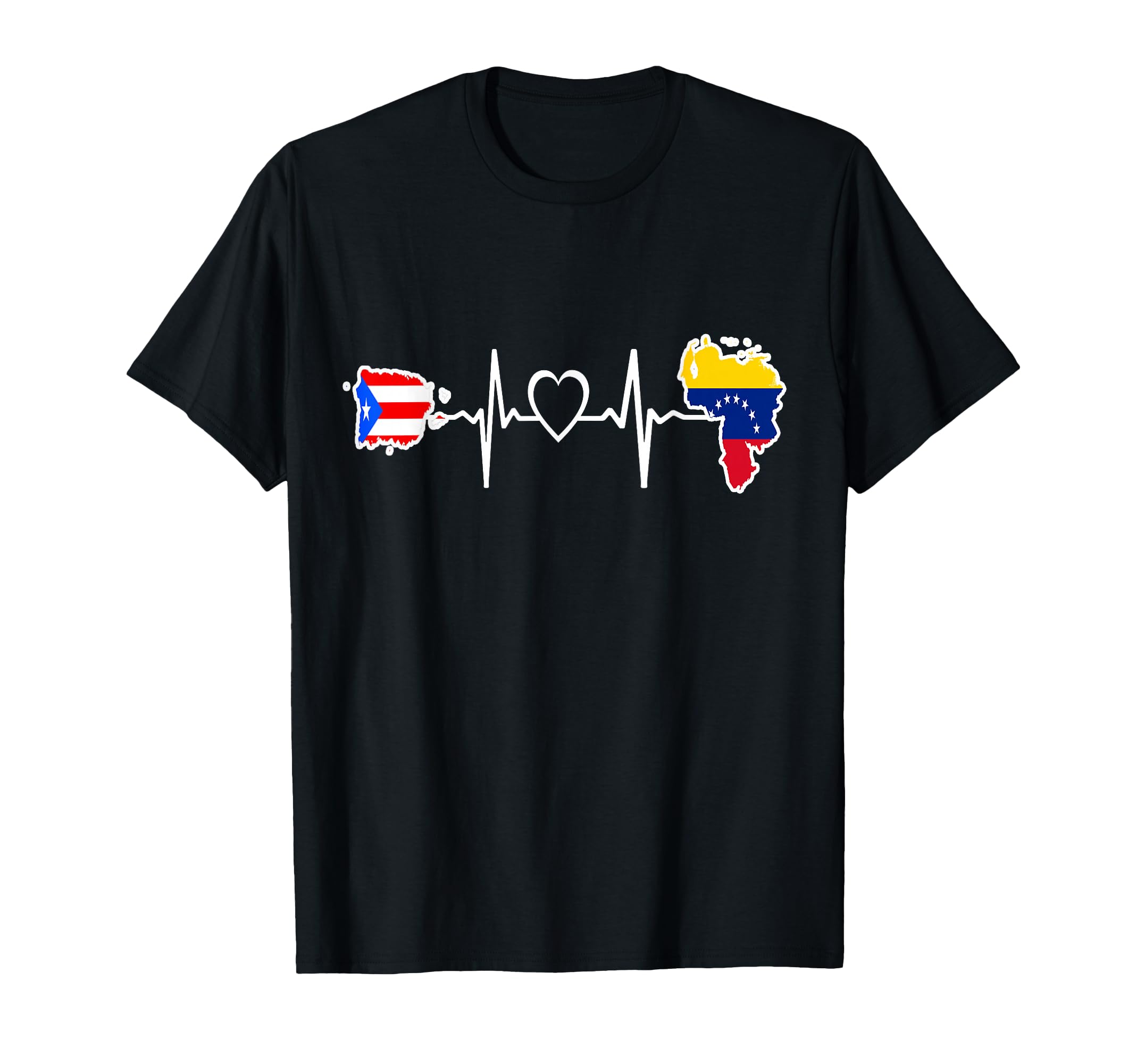 Puerto Rico Venezuela Flag Puerto T-Shirt - Fun Novelty Design Men Women - T-Shirt, Sweatshirt, Hoodie