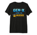 Gen X Level 52 Unlocked Gamer T-Shirt - Minimalist Print for Adults - T-Shirt, Sweatshirt, Hoodie