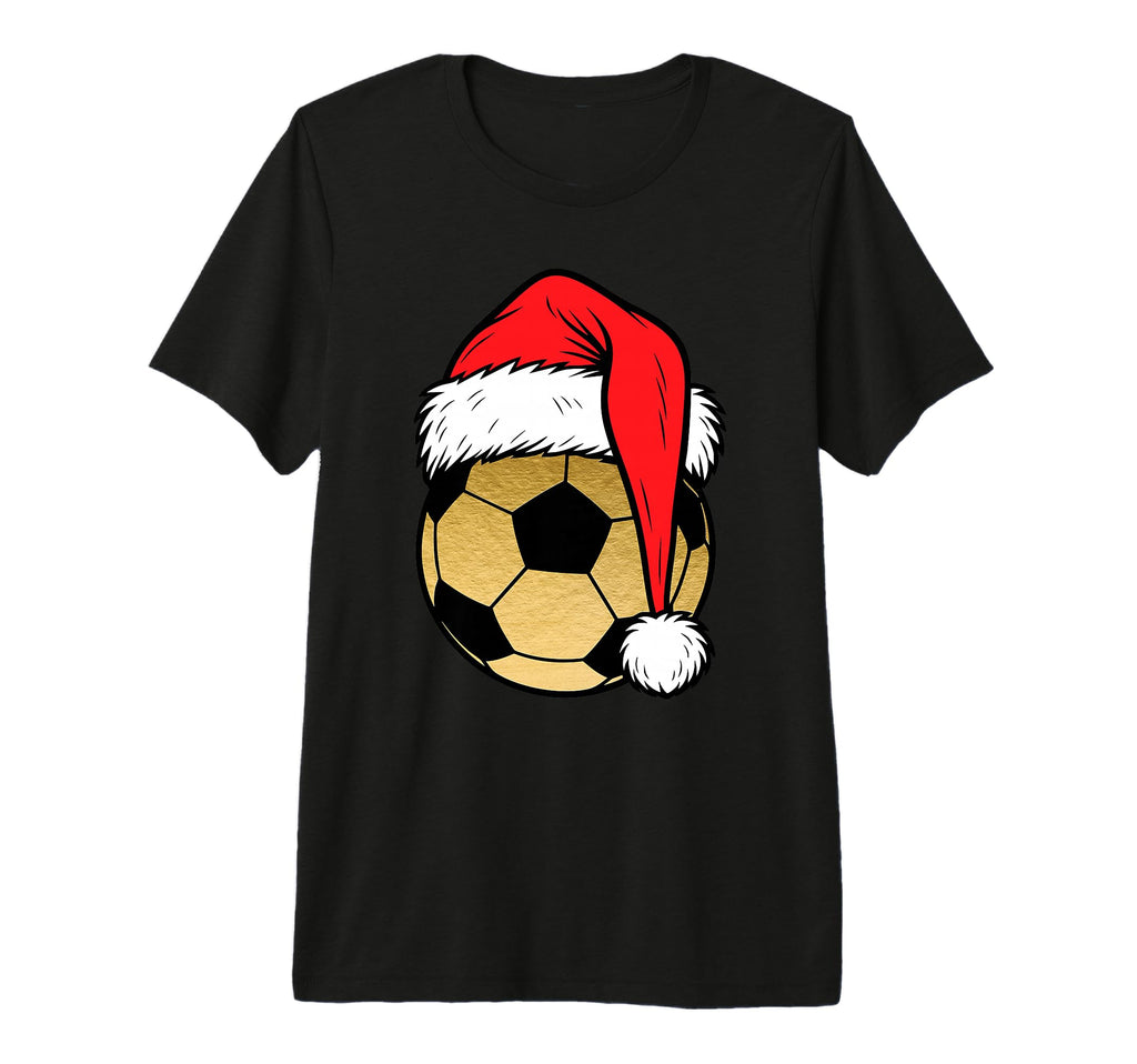 Golden Soccer Ball Season Sports Santa T-Shirt - Streetwear Style Unisex - T-Shirt, Sweatshirt, Hoodie