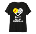 Ball Great Grandma Heart Softball T-Shirt - Novelty Apparel for Adults - T-Shirt, Sweatshirt, Hoodie