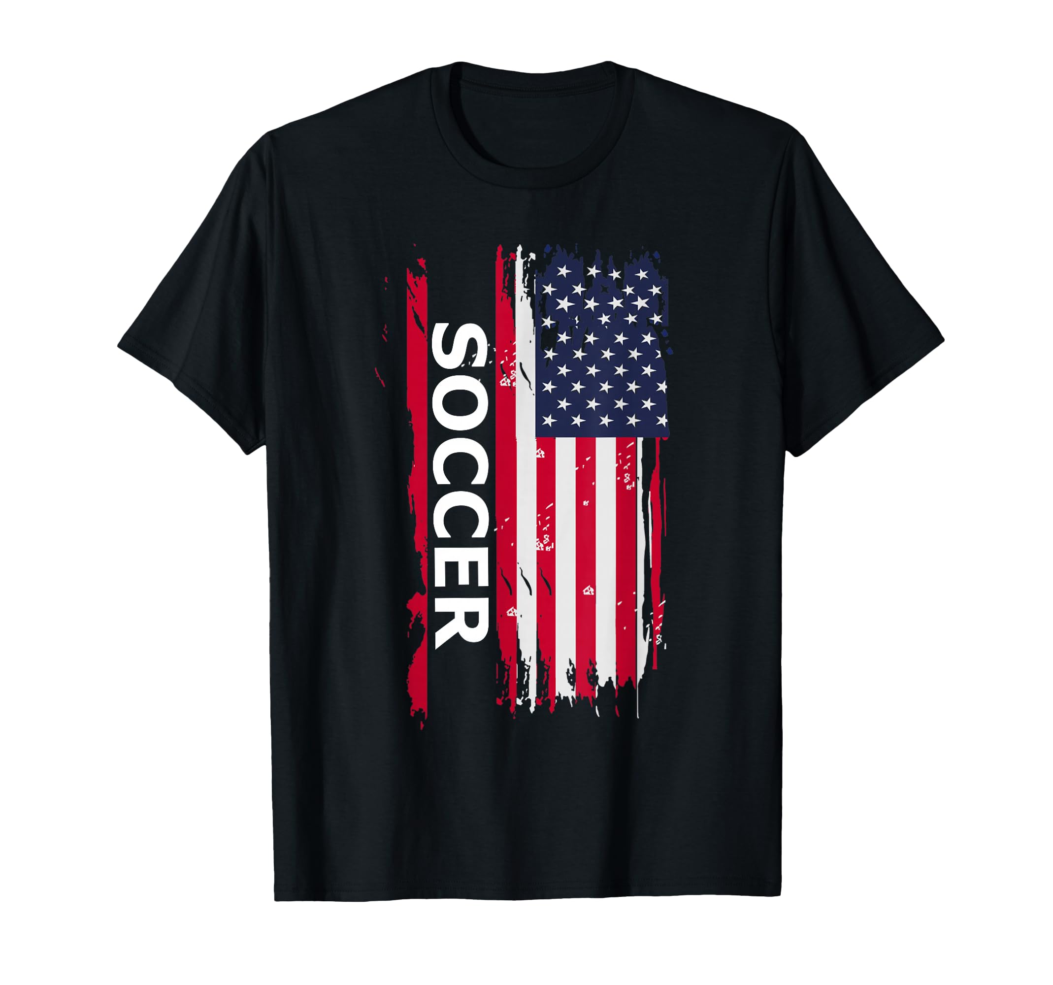 Patriotic Soccer Usa Flag Hoodie - Casual Everyday Wear Unisex - T-Shirt, Sweatshirt, Hoodie