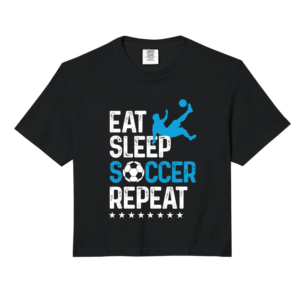 Eat Sleep Soccer Repeat Sport Sweatshirt - Casual Everyday Wear Men Women - T-Shirt, Sweatshirt, Hoodie