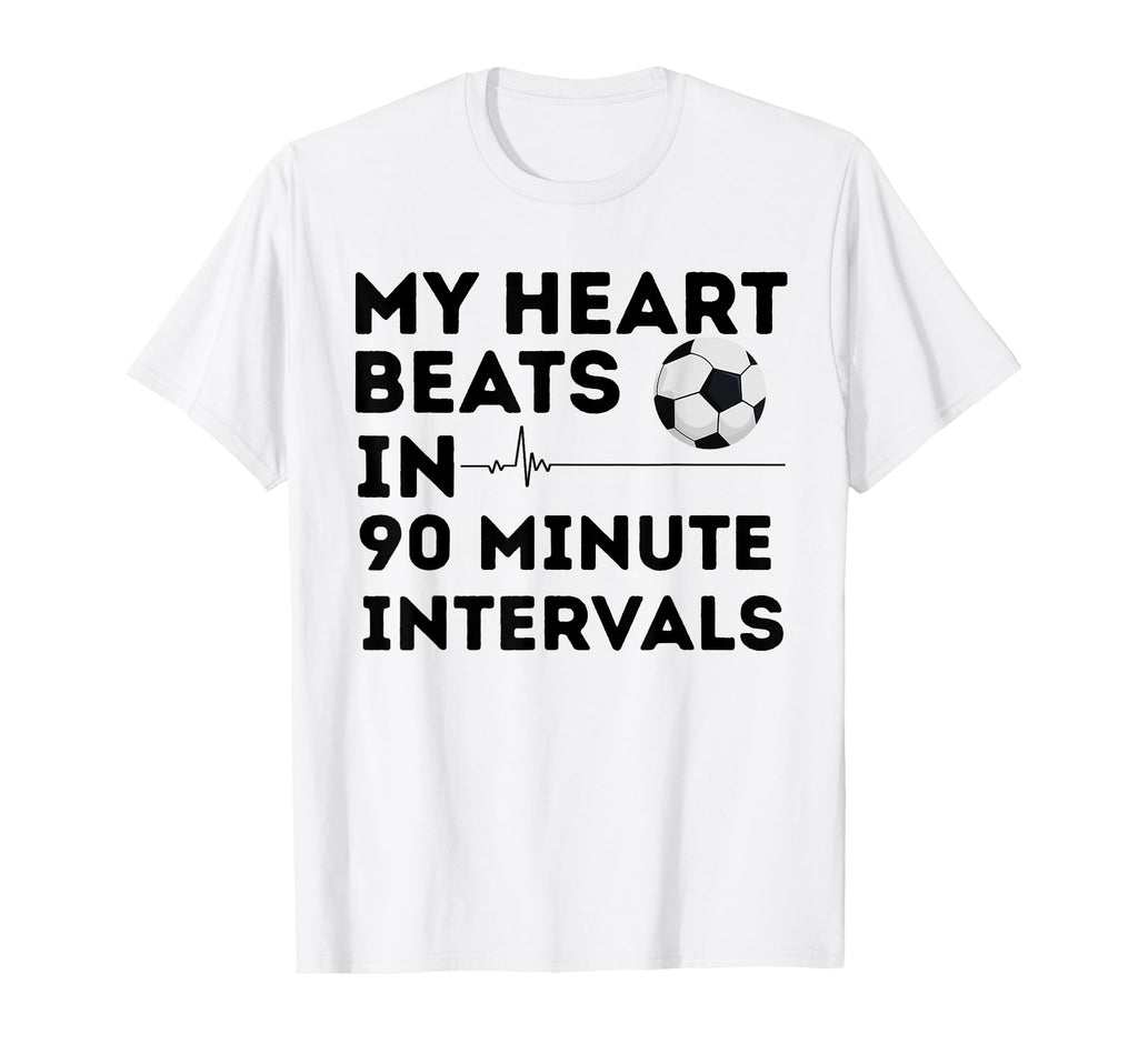 Soccer Fan Heartbeat T-Shirt - Aesthetic Graphic for Adults - T-Shirt, Sweatshirt, Hoodie