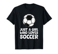 Just Who Loves Soccer T-Shirt - Graphic Print for Adults - T-Shirt, Sweatshirt, Hoodie