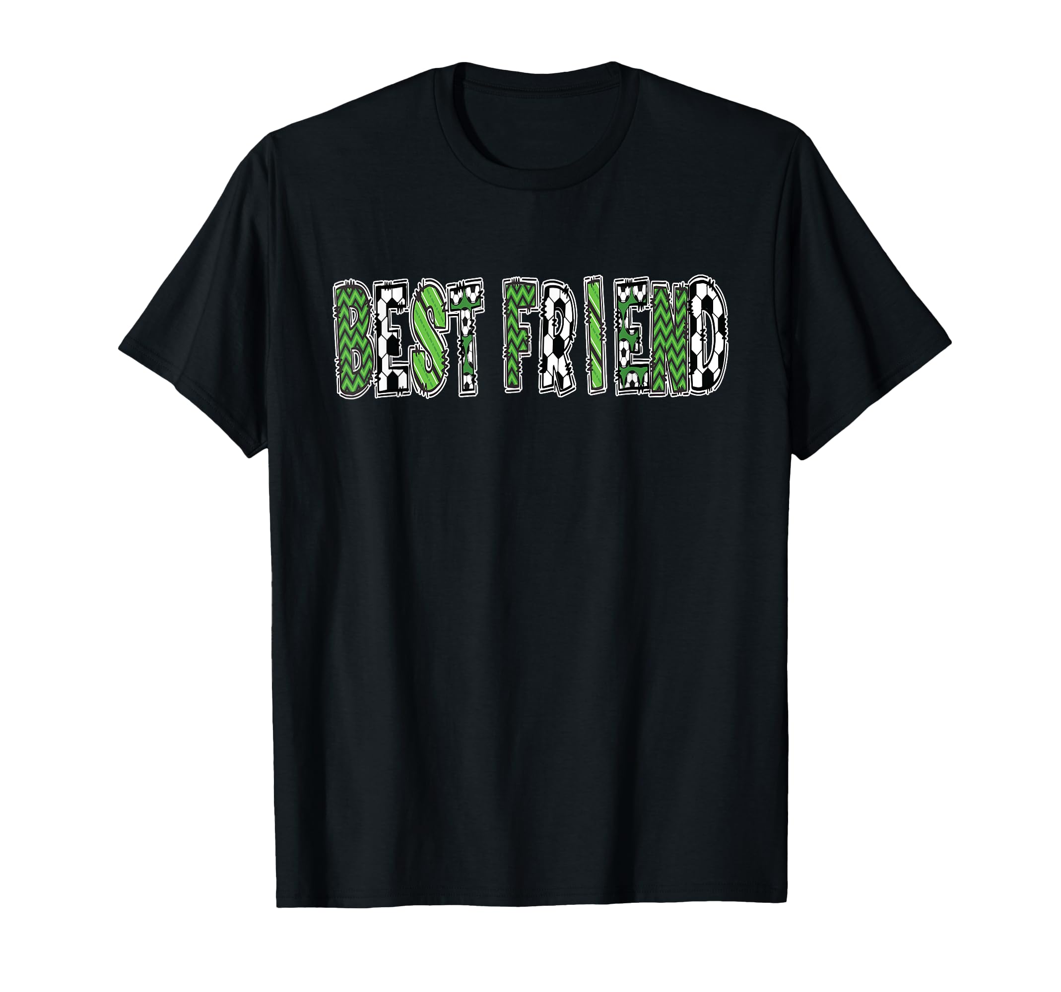 Soccer Bestie Best Friend Birthday T-Shirt - Aesthetic Graphic for Adults - T-Shirt, Sweatshirt, Hoodie