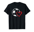 Soccer Ball Heart I Love Soccer T-Shirt - Streetwear Style Men Women - T-Shirt, Sweatshirt, Hoodie