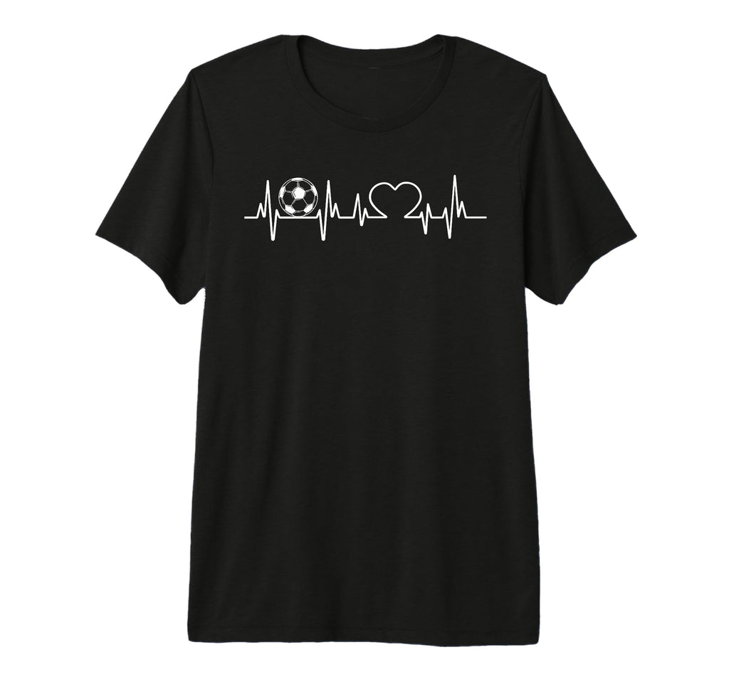 Soccer Heart Beat Pulse Play Sports T-Shirt - Novelty Apparel for Adults - T-Shirt, Sweatshirt, Hoodie