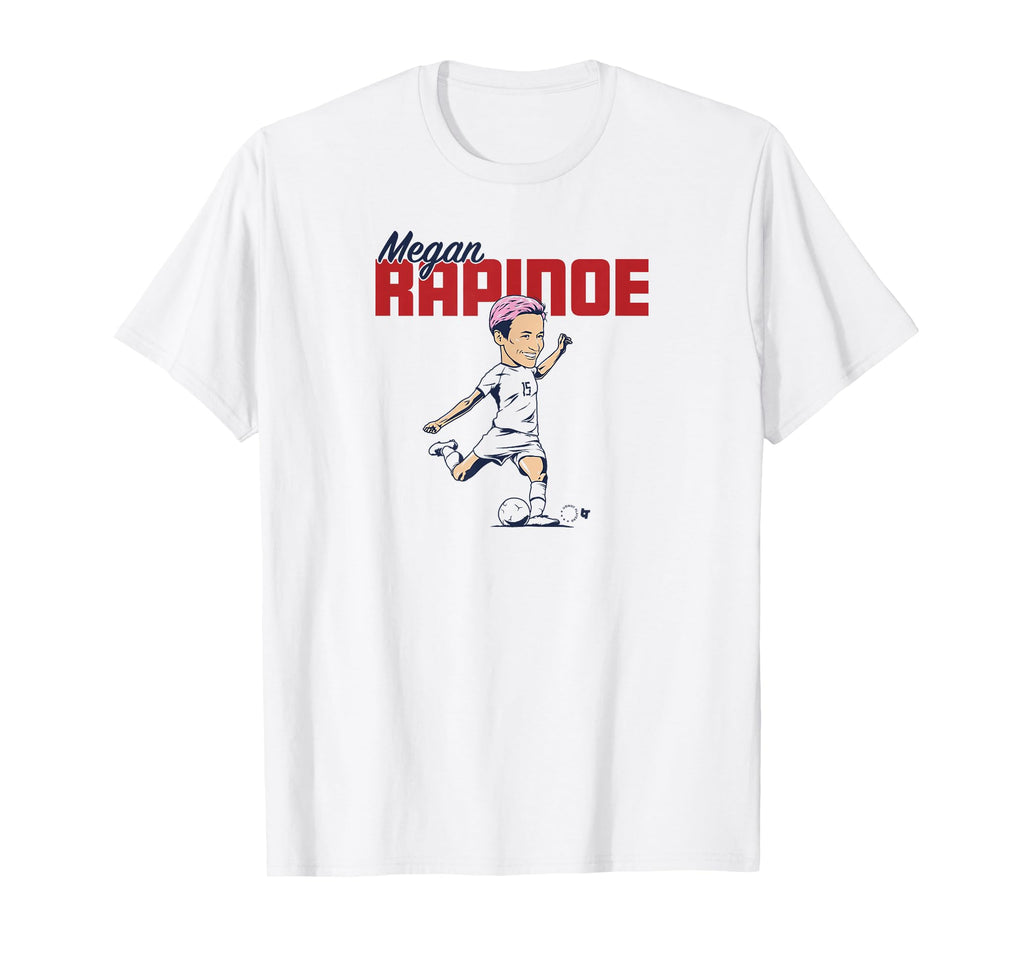 Megan Rapinoe Caricature Uswnt T-Shirt - Casual Everyday Wear for Adults - T-Shirt, Sweatshirt, Hoodie