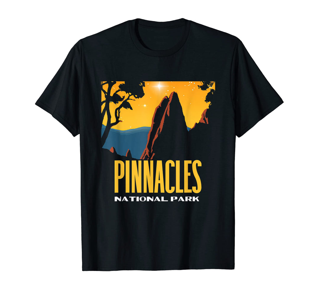 Pinnacles National Park 80S Stars T-Shirt - Casual Everyday Wear for Adults - T-Shirt, Sweatshirt, Hoodie